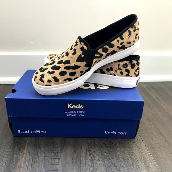 Keds Shoes - Keds Leopard Double Decker Fashion Sneaker